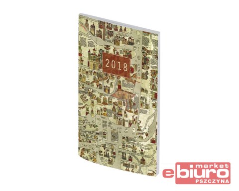 KALENDARZ A6 PCV UKŁAD TYGODNIOWY A6T041B-MIX