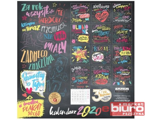 KALENDARZ CLASSIC Q TABLICA RODZINKI PASSION CARDS