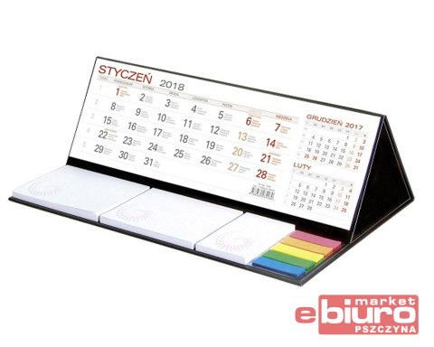 KALENDARZ Z NOTESEM MAXI CZARNY