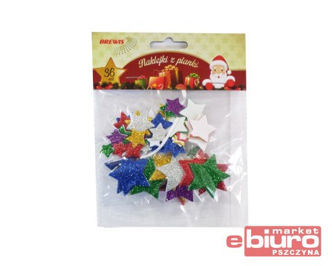 NAKLEJKI Z PIANKI PVX01 MAŁE GWIAZDKI BREWIS