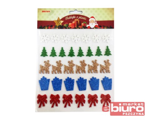 NAKLEJKI Z PIANKI PVX18 BOŻE NARODZENIE BREWIS