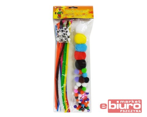 DRUTY POMPONY OCZY CR ZESTAW KREATYWNY 3611