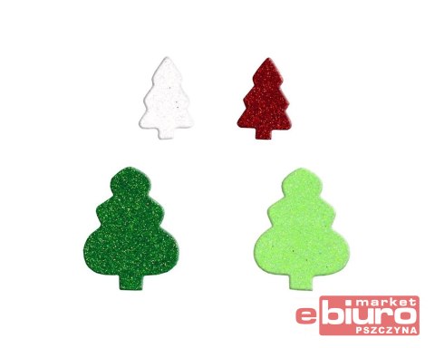 NAKLEJKI Z PIANKI PVX23 CHOINKI BREWIS
