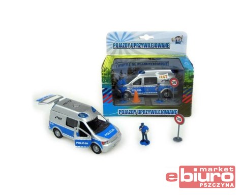VAN POLICJA 14CM Z FIGURKAMI I AKCESORIAMI 510781