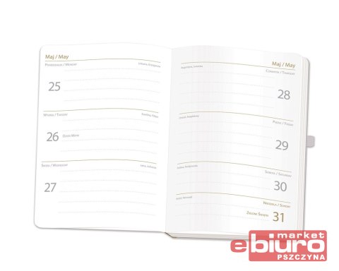 KALENDARZ KSIĄŻKOWY B6 192 STR LESS IS INTERDRUK