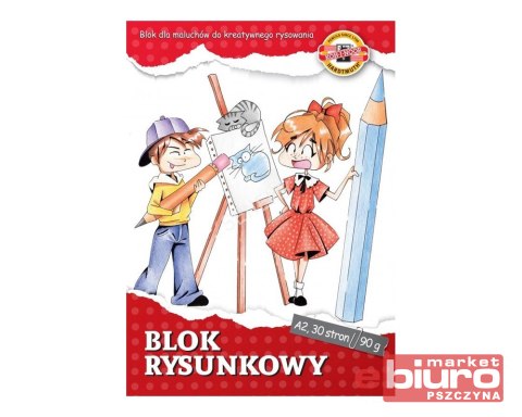 BLOK RYSUNKOWY A2 30 KARTEK 90G/M