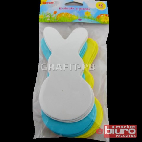 NAKLEJKI Z PIANKI PVE 07 KRÓLICZEK WIELKANOCNY