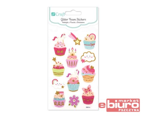 NAKLEJKI Z PIANKI Z BROKATEM BABECZKI DPPI-010