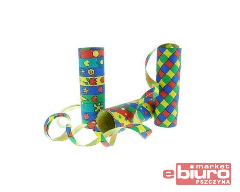SERPENTYNA PAPIEROWA KOLOROWE PASKI 4M GODAN