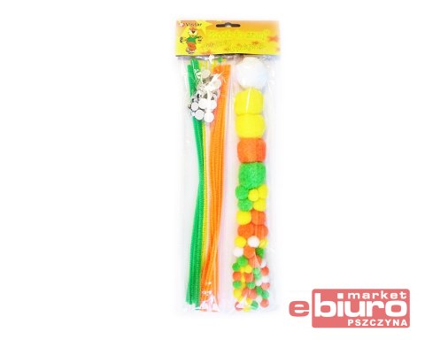 ZESTAW DRUTY POMPONY OCZY EST FLUO 3604 KTW
