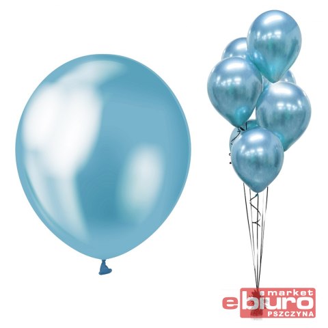 BALONY BEAUTY&CHARM PLATYNOWE NIEBIESKIE 12"7 SZT