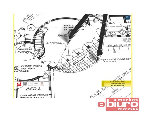 BLOK MILIMETROWY A3 20 KARTEK INTERDRUK