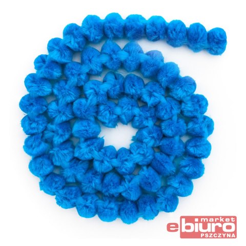 GIRLANDA Z POMPONÓW NIEBIESKA KSPO-047