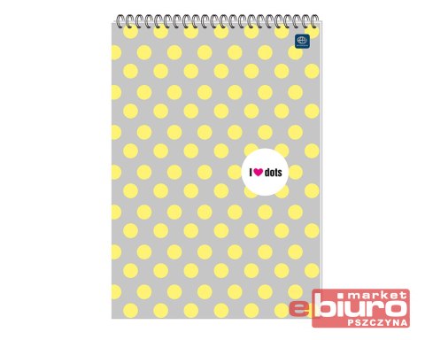 KOŁOZESZYT A5 100 KARTEK KRATKA KRÓTKI BOK