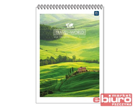 KOŁOZESZYT A5 100 KARTEK KRATKA KRÓTKI BOK