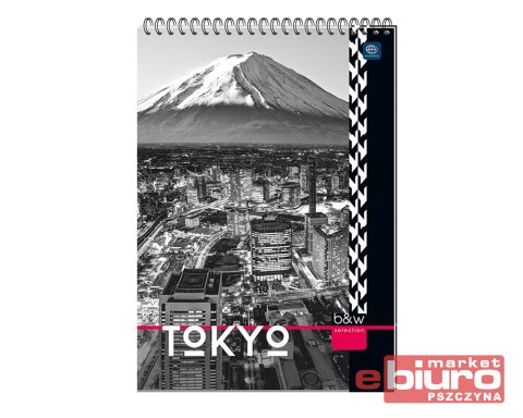 KOŁOZESZYT A5 100 KARTEK KRATKA KRÓTKI BOK