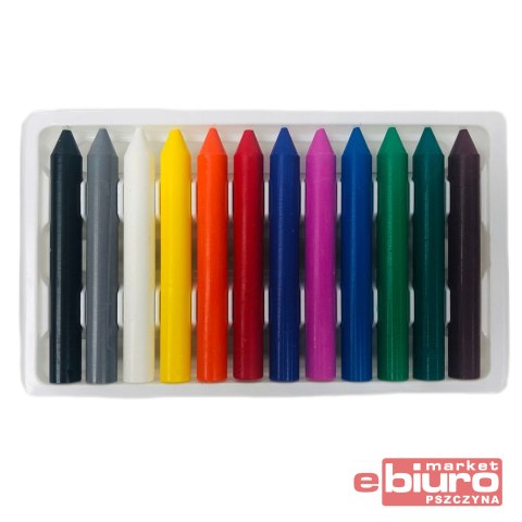 KREDKI WOSKOWE 12 KOLORÓW SZKOLNE ASTRA VISION