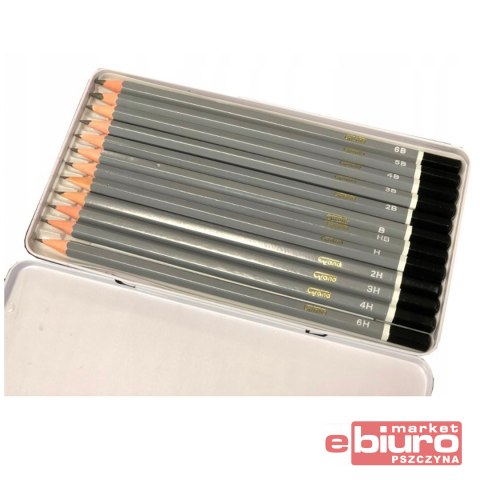 OŁÓWKI TECHNICZNE GRAND METALOWE PUDEŁKO A'12