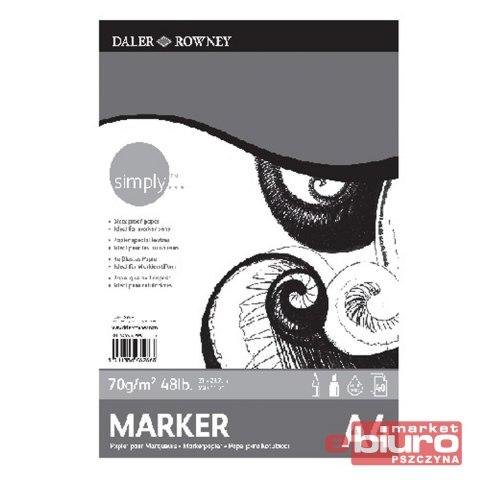 BLOK SIMPLY A4 MARKER PAD 40 ARK. 70G