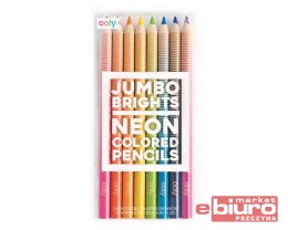 GRUBE NEONOWE KREDKI OŁÓWKOWE JUMBO BRIGHTS