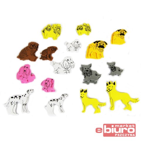 NAKLEJKI Z PIANKI PVC20 PSY