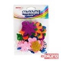 NAKLEJKI Z PIANKI PVC31 KWIATY BROKATOWE