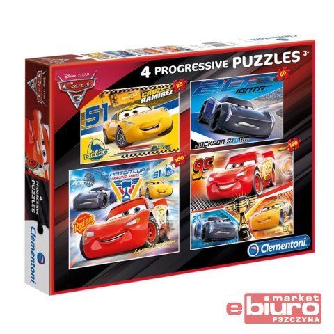 PUZZLE 20+60+100+180 CARS 3 07714 CLEMENTONI