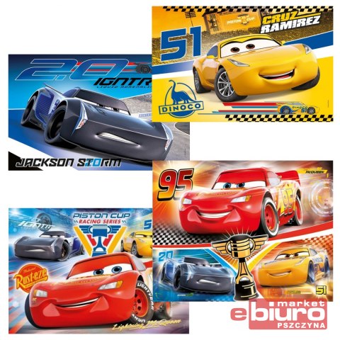 PUZZLE 20+60+100+180 CARS 3 07714 CLEMENTONI