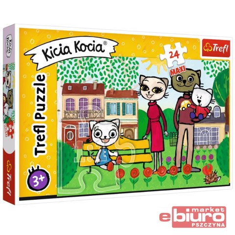 PUZZLE 24 MAXI ZABAWY KICI KOCI 14316 TREFL