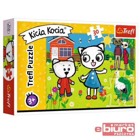 PUZZLE 30 PRZYGODY KICI KOCI 18264 TREFL