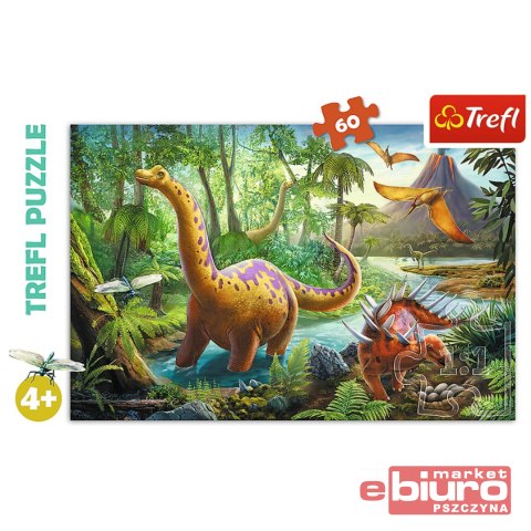 PUZZLE 60 WĘDRÓWKA DINOZAURÓW 17319 TREFL