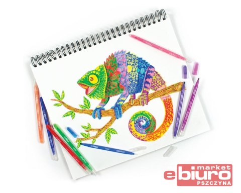 ZMIENIAJĄCE KOLOR FLAMASTRY SWITCH EROO 12 SZT