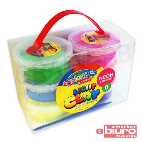 KIDS CREATIVE LEKKA PIANKA NEON 6 KOLORÓW COLORINO