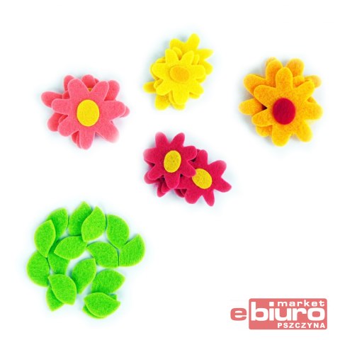 NAKLEJKI Z FILCU FVC04 KWIATKI