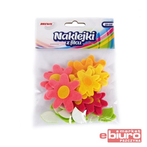 NAKLEJKI Z FILCU FVC04 KWIATKI