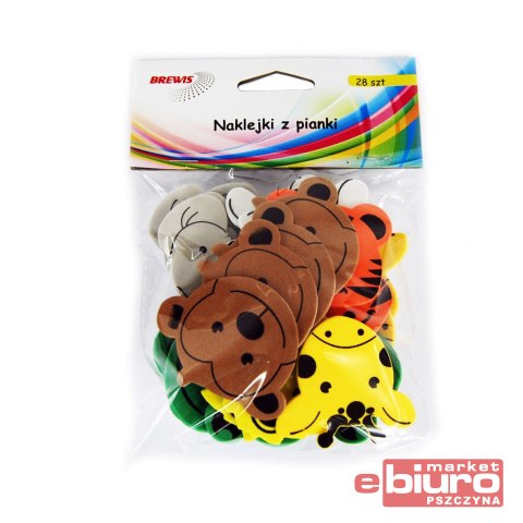 NAKLEJKI Z PIANKI PVC17 DŻUNGLA