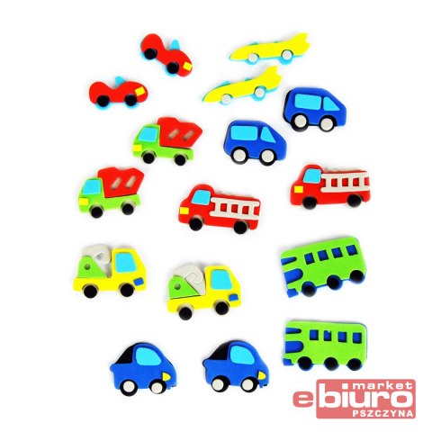 NAKLEJKI Z PIANKI PVC24 AUTA