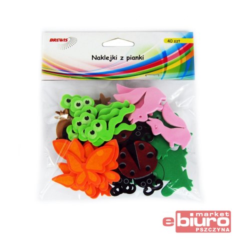 NAKLEJKI Z PIANKI PVC27 ZWIERZĘTA