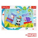 PUZZLE 15 RAMKOWE WESOŁY POCIĄG FISHER PRICE 31195