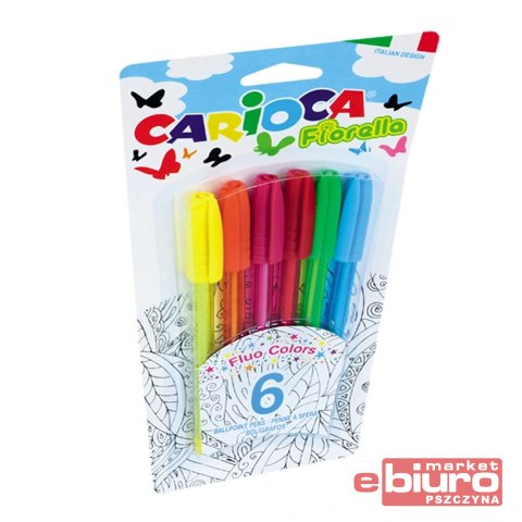 DŁUGOPIS CARIOCA FIORELLA FLUO A'6 42774