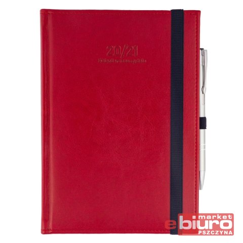 KALENDARZ NAUCZYCIELA A5 DZIENNY NEBRASKA CZERWONY