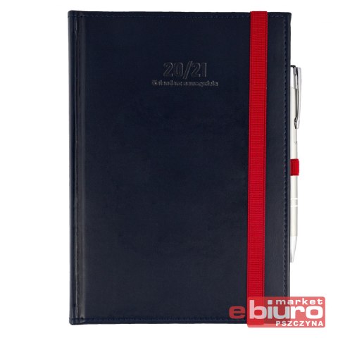 KALENDARZ NAUCZYCIELA A5 DZIENNY NEBRASKA GRANAT