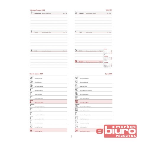 KALENDARZ NAUCZYCIELA A5 PCV BEZBARWNY FOLK