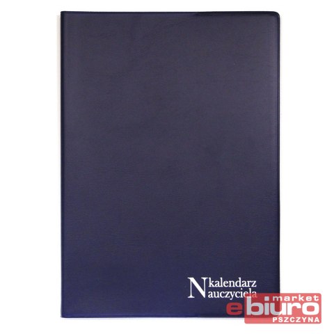 KALENDARZ NAUCZYCIELA A5 TYG PCV GRANAT