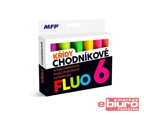 KREDA CHODNIKOWA OWALNA M FLUO MIX KOLORÓW