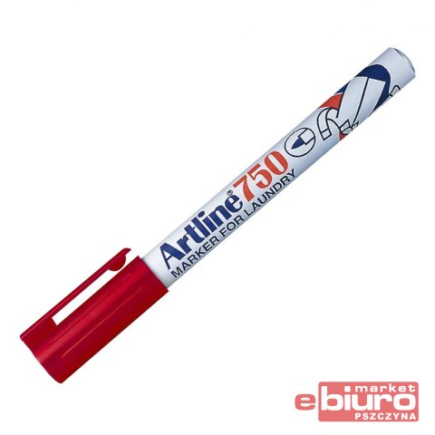 MARKER PERMANENTNY DO TKANIN CZERWONY AR-750