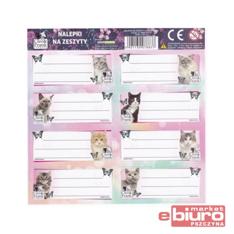 NALEPKI NA ZESZYTY CLEO I FRANK KOTY