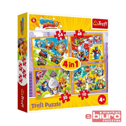 PUZZLE 4W1 SUPER ZINGS TREFL 34343