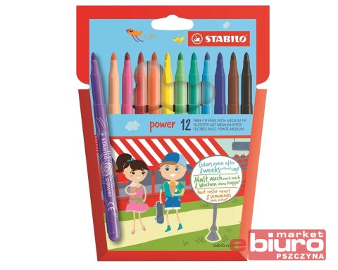 FLAMASTRY PISAKI STABILO POWER 280/12-01