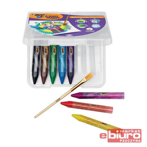 KREDKI DUO MAGIC 8 KOLORÓW BIC